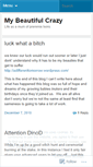 Mobile Screenshot of mybeautifulcrazy.wordpress.com