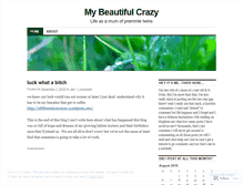 Tablet Screenshot of mybeautifulcrazy.wordpress.com