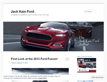 Tablet Screenshot of jackkainford.wordpress.com