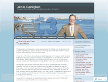 Tablet Screenshot of johnocunningham.wordpress.com