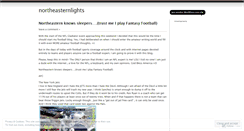 Desktop Screenshot of northeasternlights.wordpress.com