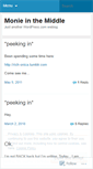 Mobile Screenshot of monieinthemiddle.wordpress.com