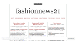 Desktop Screenshot of fashionnews21.wordpress.com