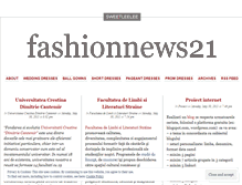 Tablet Screenshot of fashionnews21.wordpress.com