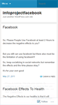 Mobile Screenshot of infoprojectfacebook.wordpress.com