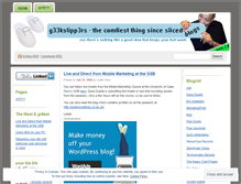 Tablet Screenshot of geekslippers.wordpress.com