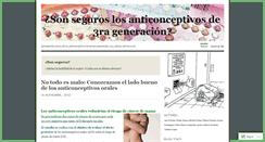 Desktop Screenshot of anticonceptivostercerageneracion.wordpress.com