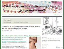Tablet Screenshot of anticonceptivostercerageneracion.wordpress.com