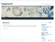 Tablet Screenshot of gogglesworld.wordpress.com