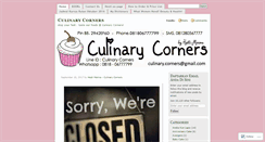 Desktop Screenshot of culinarycorners.wordpress.com