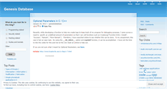 Desktop Screenshot of genesisdatabase.wordpress.com