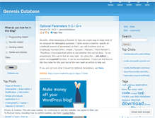 Tablet Screenshot of genesisdatabase.wordpress.com