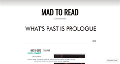 Desktop Screenshot of madtoread.wordpress.com