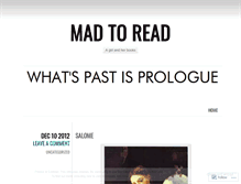 Tablet Screenshot of madtoread.wordpress.com