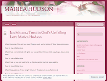 Tablet Screenshot of marieahudson.wordpress.com