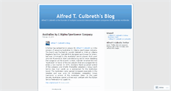 Desktop Screenshot of alfredculbreth.wordpress.com