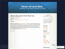 Tablet Screenshot of flavoroflovegirls.wordpress.com