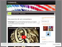 Tablet Screenshot of indietendy.wordpress.com
