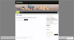 Desktop Screenshot of kyleparks.wordpress.com