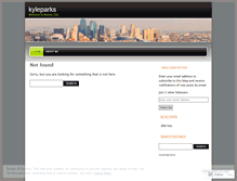Tablet Screenshot of kyleparks.wordpress.com