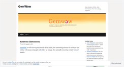 Desktop Screenshot of gemwow.wordpress.com