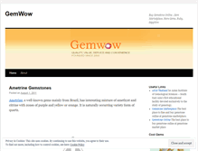 Tablet Screenshot of gemwow.wordpress.com