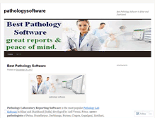 Tablet Screenshot of pathologysoftware.wordpress.com
