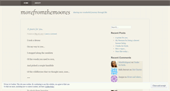 Desktop Screenshot of morefromthemoores.wordpress.com