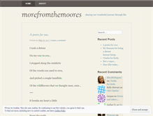 Tablet Screenshot of morefromthemoores.wordpress.com