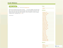 Tablet Screenshot of anakndobos.wordpress.com
