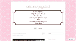 Desktop Screenshot of cristinskjegstad.wordpress.com