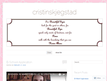 Tablet Screenshot of cristinskjegstad.wordpress.com