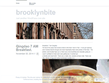 Tablet Screenshot of brooklynbite.wordpress.com