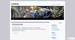 Desktop Screenshot of ccbsblog.wordpress.com