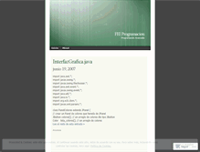 Tablet Screenshot of feiprogramacion.wordpress.com