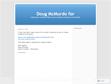 Tablet Screenshot of doug4council.wordpress.com