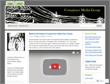Tablet Screenshot of conspiracymediagroup.wordpress.com