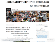 Tablet Screenshot of hondurassolidarity.wordpress.com