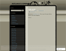 Tablet Screenshot of jedilance.wordpress.com