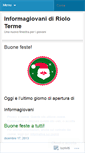 Mobile Screenshot of informagiovanirioloterme.wordpress.com