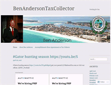 Tablet Screenshot of benandersontaxcollector.wordpress.com