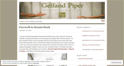 Desktop Screenshot of gelfandpiper.wordpress.com