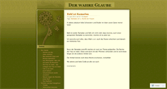 Desktop Screenshot of derglaube.wordpress.com