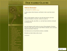 Tablet Screenshot of derglaube.wordpress.com