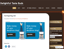 Tablet Screenshot of delightfultastebuds.wordpress.com