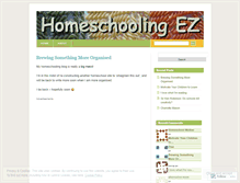 Tablet Screenshot of homeschoolez.wordpress.com