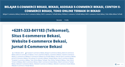 Desktop Screenshot of belajarecommercebekasi.wordpress.com