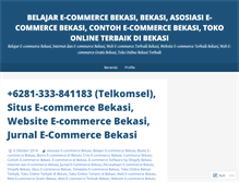 Tablet Screenshot of belajarecommercebekasi.wordpress.com