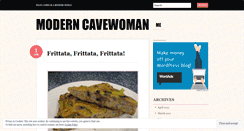 Desktop Screenshot of moderncavewoman.wordpress.com