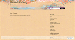 Desktop Screenshot of hannahnvannoy1.wordpress.com